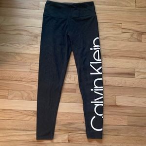 Grey Calvin Klein performance stretch leggings
